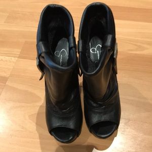 Jessica Simpson open toe booties